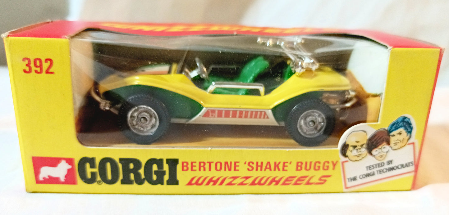 Corgi Toys 392 Bertone Shake Buggy Whizzwheels Yellow 1973 - Tuliptuff