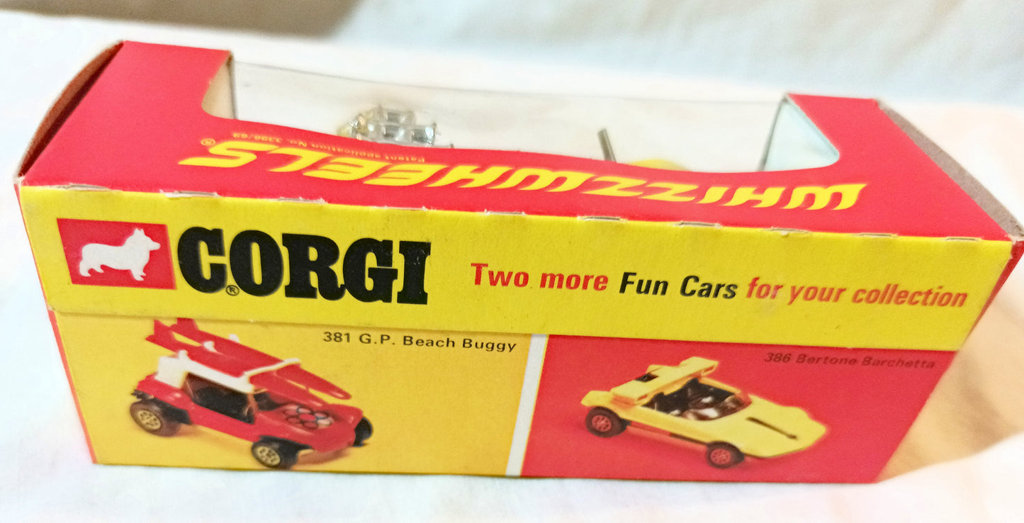 Corgi Toys 392 Bertone Shake Buggy Whizzwheels Yellow 1973 - Tuliptuff