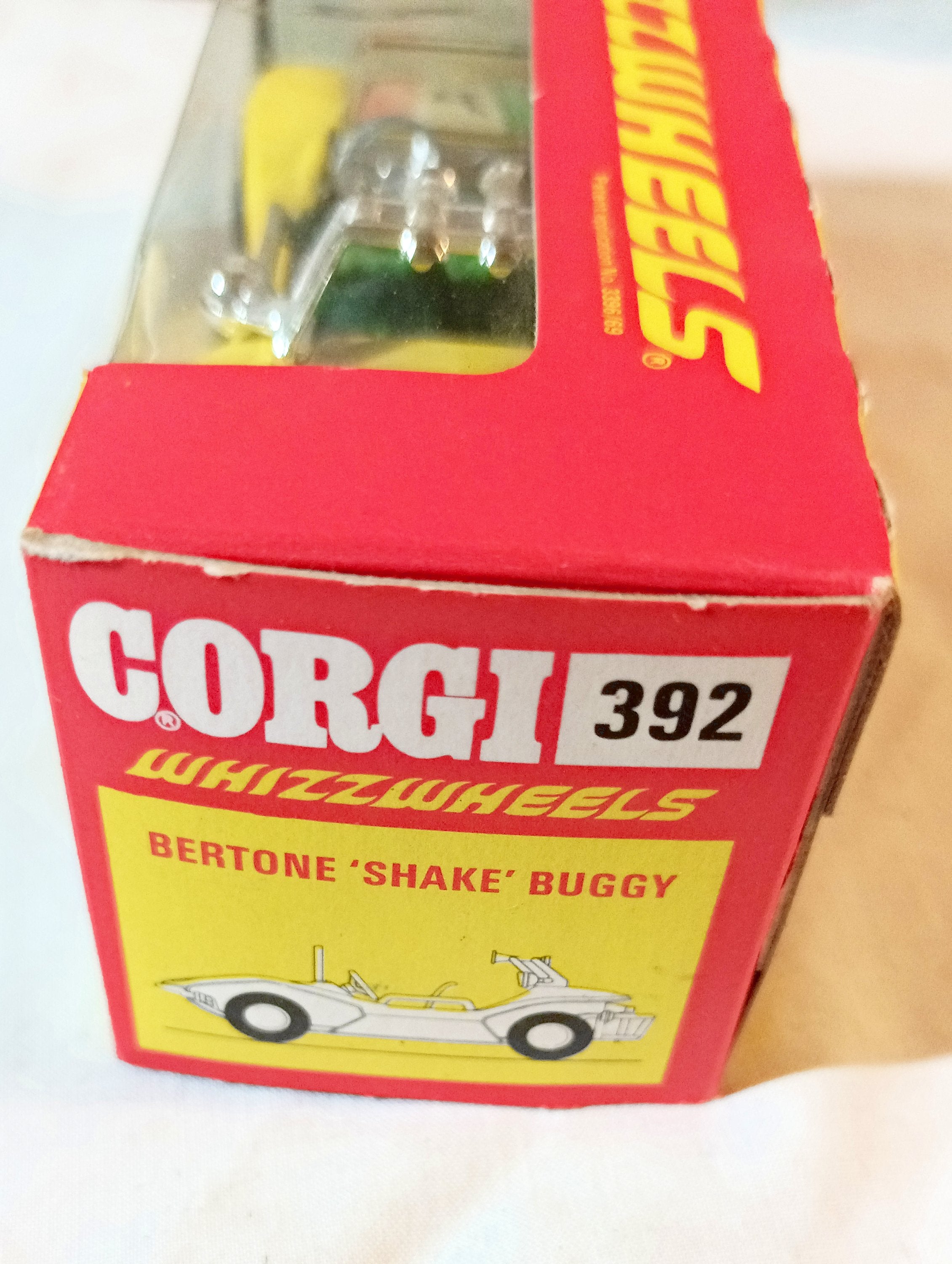 Corgi Toys 392 Bertone Shake Buggy Whizzwheels Yellow 1973