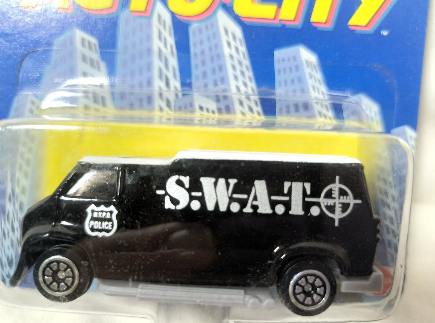 Corgi Auto City NYPD SWAT Hot Rod Custom Police Van 1994 - TulipStuff