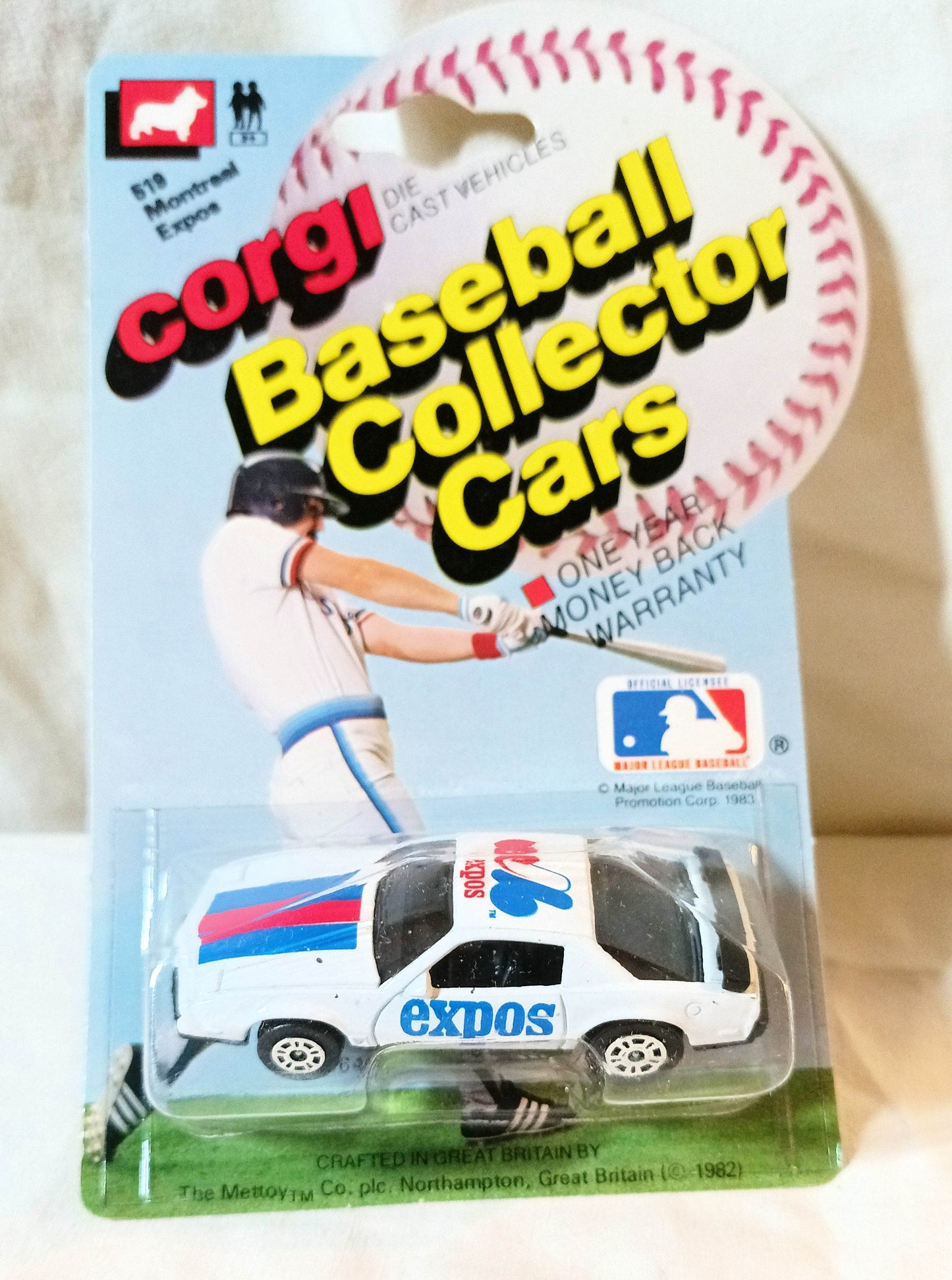 Corgi Juniors 519 Baseball Car Montreal Expos Pontiac Firebird 1983 - TulipStuff
