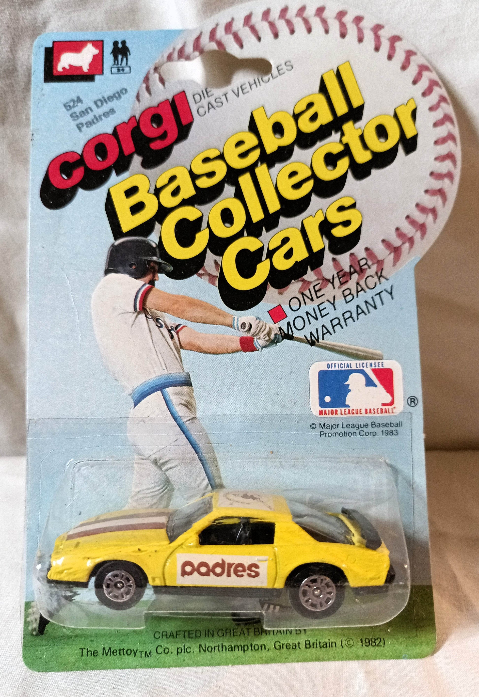 Corgi Juniors 524 Baseball Car San Diego Padres Pontiac Firebird 1983 - TulipStuff