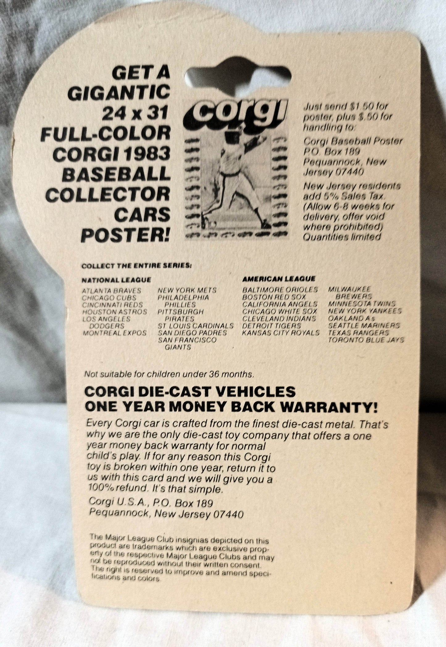 Corgi Juniors 513 Baseball Car Toronto Blue Jays Pontiac Firebird 1983 - TulipStuff