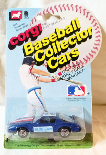 Corgi Juniors 513 Baseball Car Toronto Blue Jays Pontiac Firebird 1983 - TulipStuff