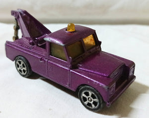 Corgi Juniors 31-B Land Rover Wrecker Tow Truck 1976 Purple - TulipStuff