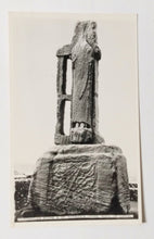 Load image into Gallery viewer, Coronation Statue St Patrick&#39;s Cross Rock Of Cashel Real Photo Postcard - TulipStuff
