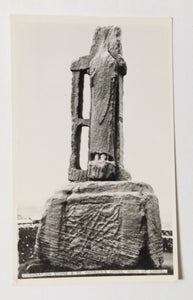 Coronation Statue St Patrick's Cross Rock Of Cashel Real Photo Postcard - TulipStuff
