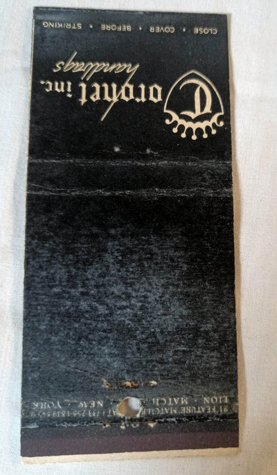Coronet Handbags New York 30-Strike Matchbook Cover 1950's - TulipStuff