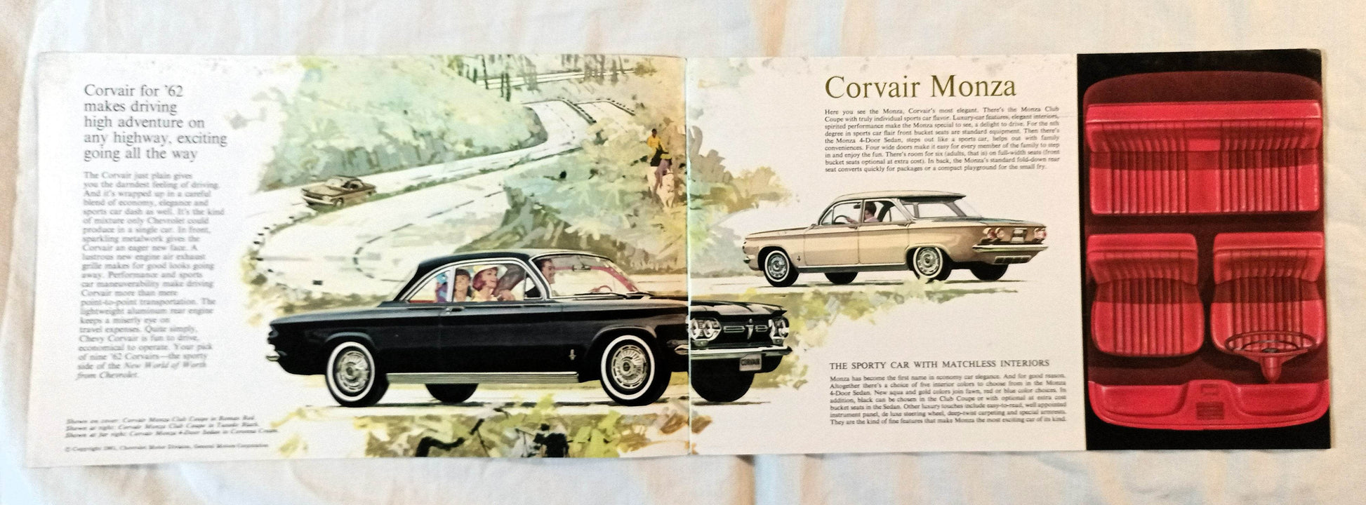 Chevrolet 1962 Corvair Dealers Showroom Sales Brochure - TulipStuff