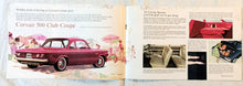 Load image into Gallery viewer, Chevrolet 1962 Corvair Dealers Showroom Sales Brochure - TulipStuff
