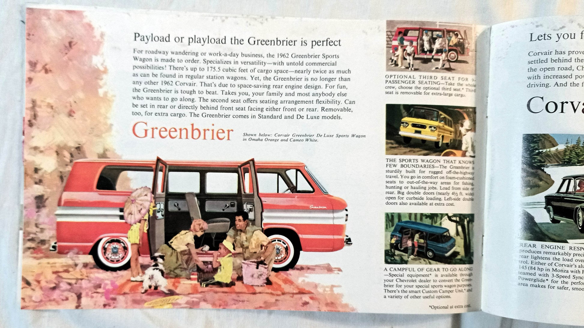 Chevrolet 1962 Corvair Dealers Showroom Sales Brochure - TulipStuff