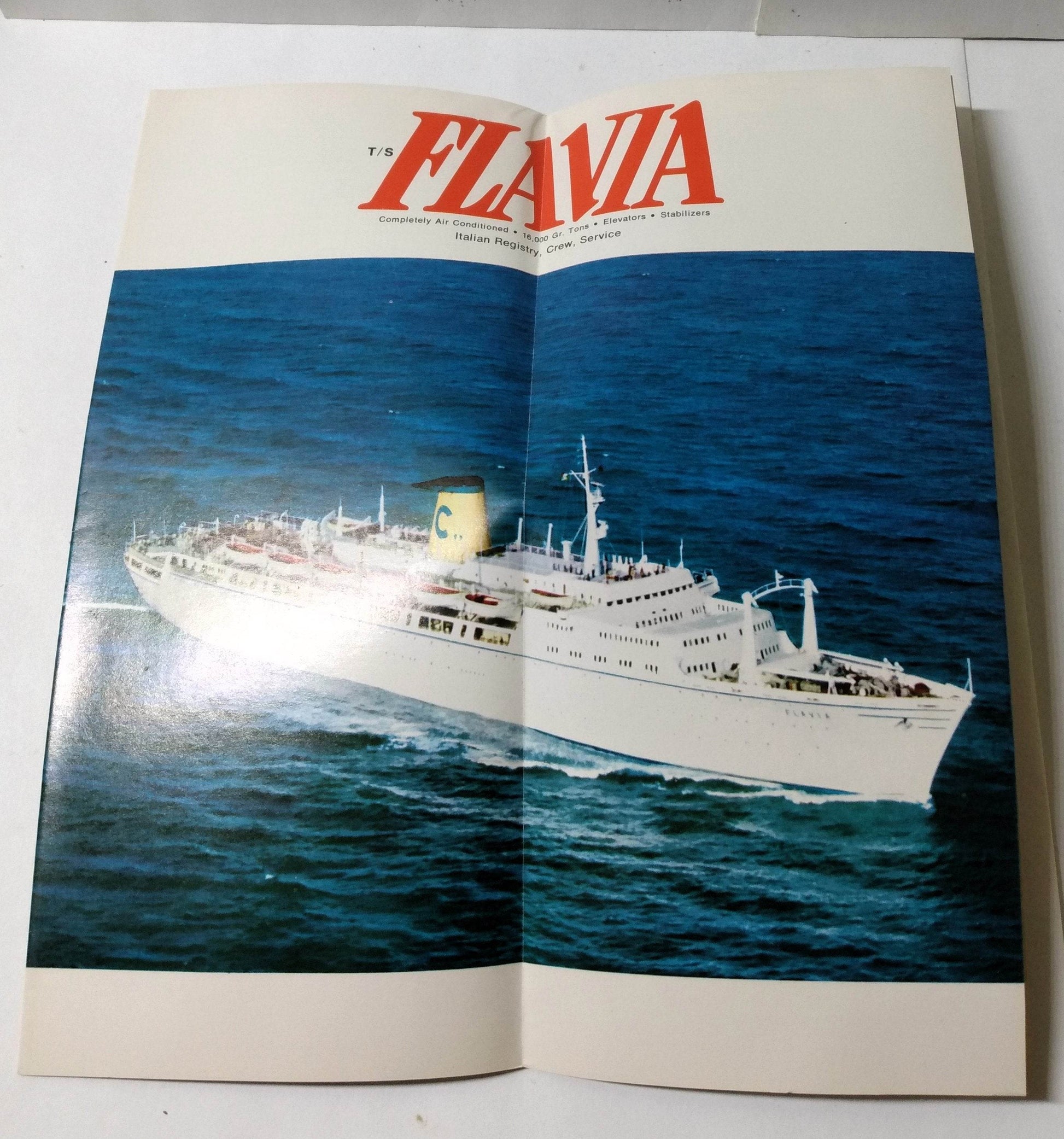 Costa Line ss Flavia 1976 Nassau Freeport Bahamas Cruise Brochure - TulipStuff