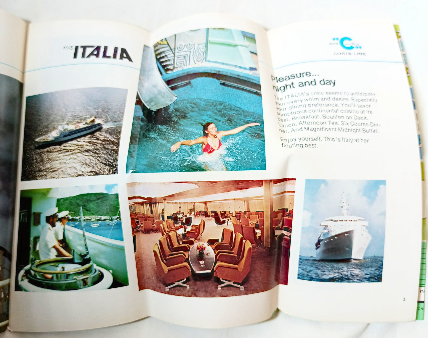 Costa Line ms Italia 1976 Caribbean South America Cruise Brochure - TulipStuff