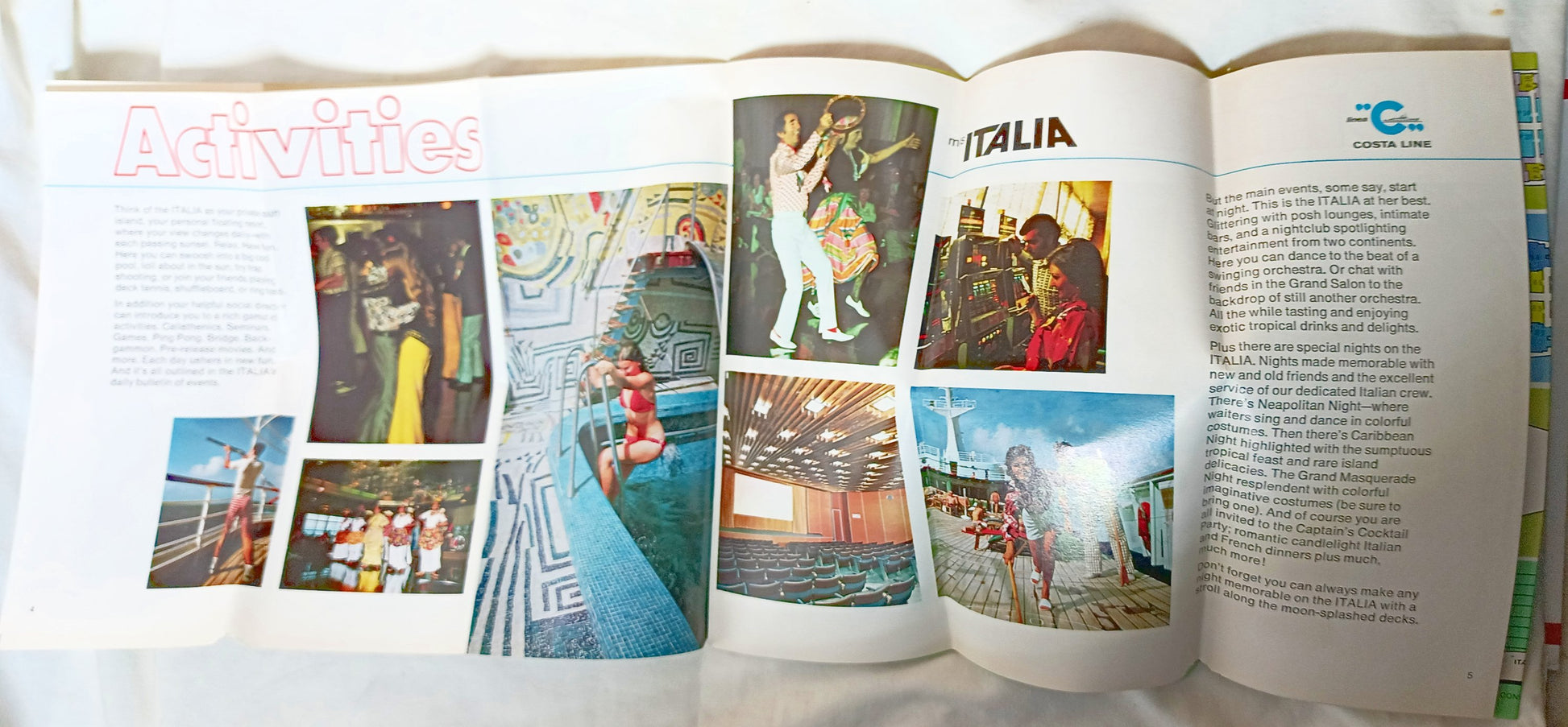 Costa Line ms Italia 1976 Caribbean South America Cruise Brochure - TulipStuff