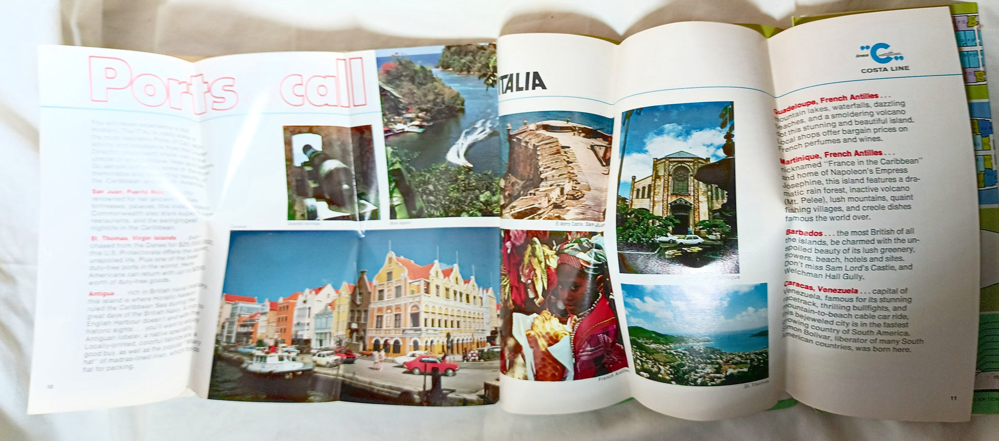Costa Line ms Italia 1976 Caribbean South America Cruise Brochure - TulipStuff