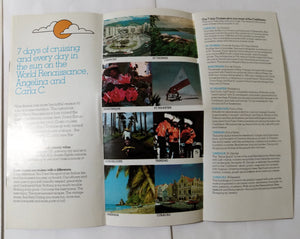 Costa Cruises ms World Renaissance Carla C Angelina 1978 Brochure - TulipStuff