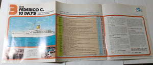 Costa Andrea C - Achille Lauro - Enrico C - Angelina Lauro 1976 Cruise Brochure - TulipStuff