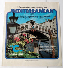 Load image into Gallery viewer, Costa Andrea C - Achille Lauro - Enrico C - Angelina Lauro 1976 Cruise Brochure - TulipStuff
