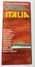 Load image into Gallery viewer, Costa Line ms Italia 1974 Caribbean South America Cruise Brochure - TulipStuff
