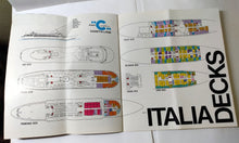 Load image into Gallery viewer, Costa Line ms Italia 1974 Caribbean South America Cruise Brochure - TulipStuff
