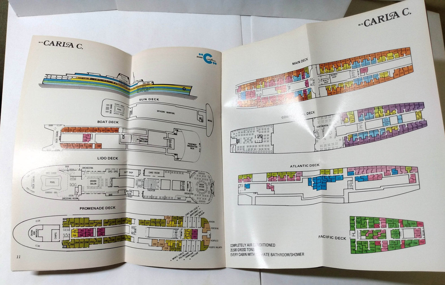 Costa Line Carla C 1975-76 Caribbean Cruises Brochure - TulipStuff