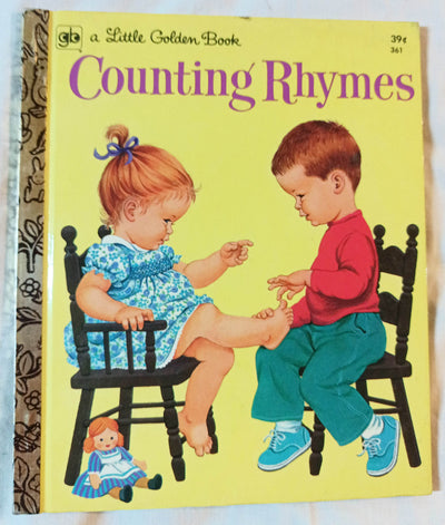 Counting Rhymes Little Golden Book #361 Sharon Kane 1974 - TulipStuff