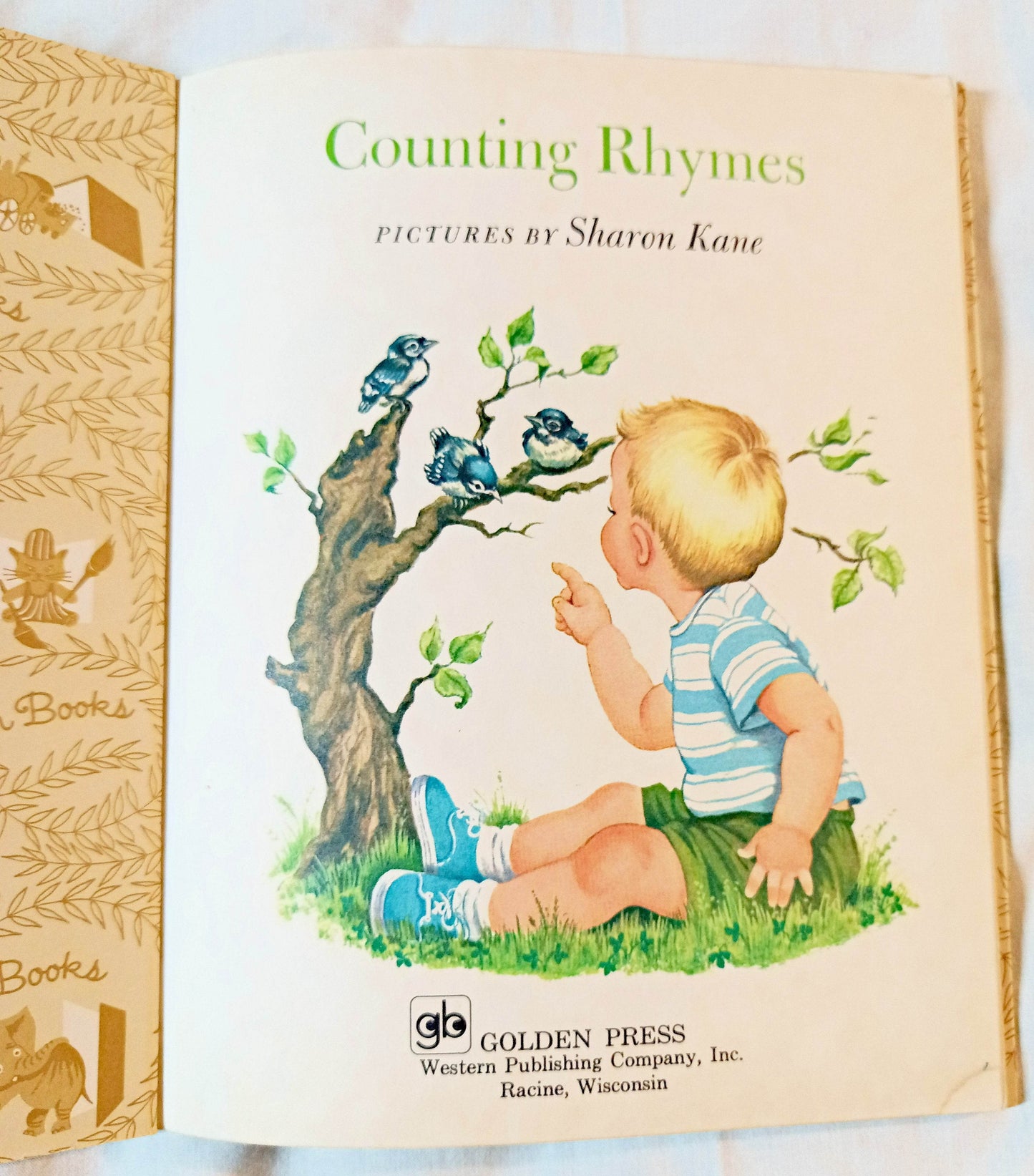 Counting Rhymes Little Golden Book #361 Sharon Kane 1974 - TulipStuff
