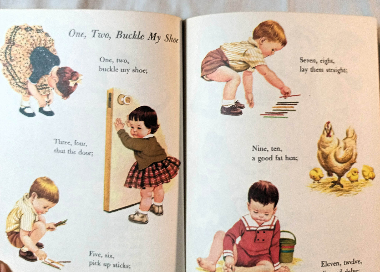 Counting Rhymes Little Golden Book #361 Sharon Kane 1974 - TulipStuff