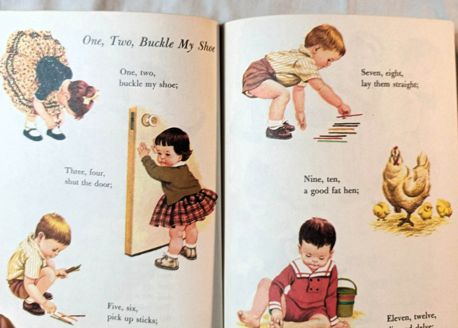 Counting Rhymes Little Golden Book #361 Sharon Kane 1974 - TulipStuff