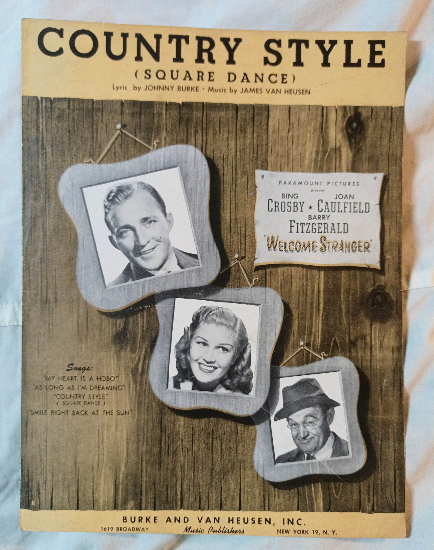 Country Style (Square Dance) Welcome Stranger Bing Crosby 1947 - TulipStuff