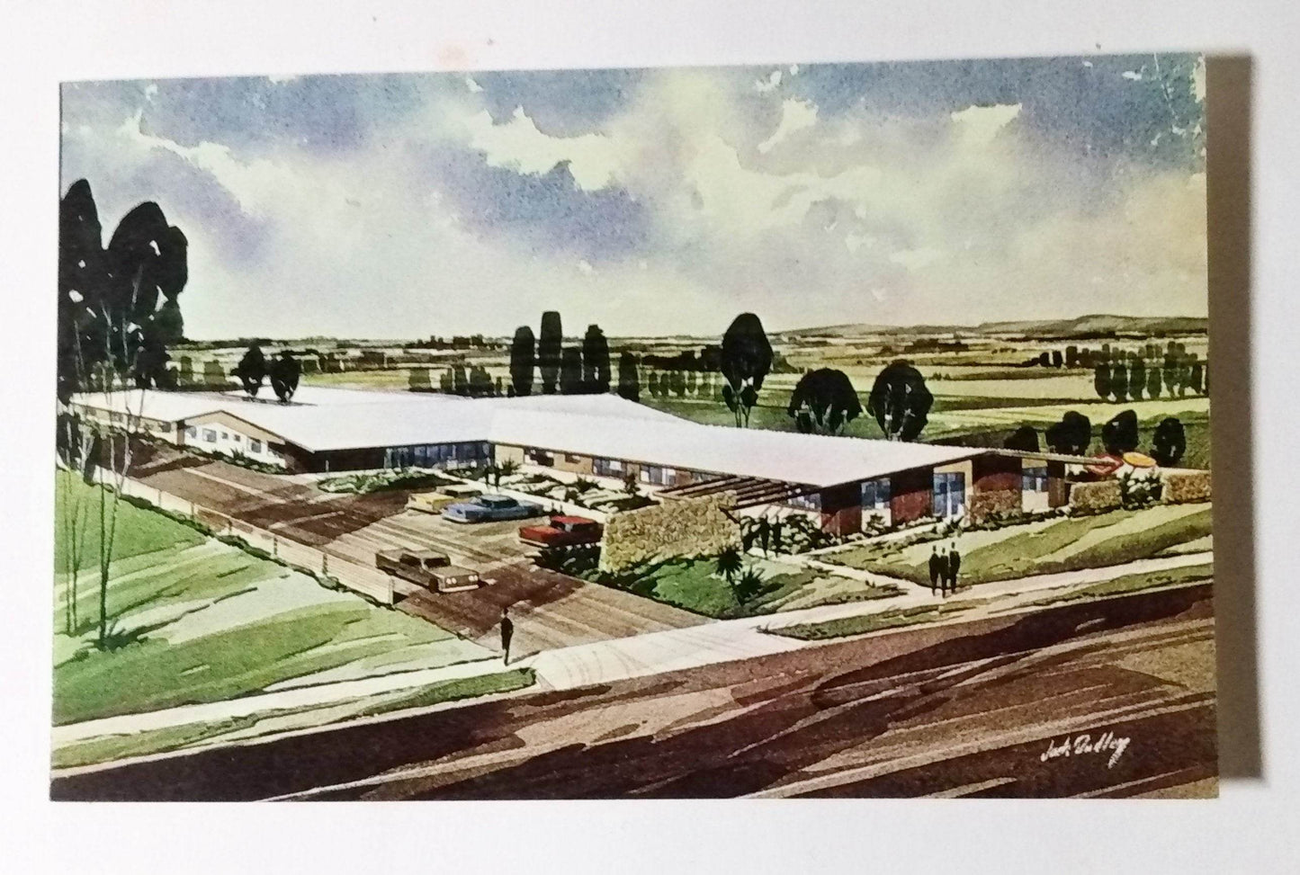 Country Club Convalescent Home Santa Ana California 1960's Postcard - TulipStuff