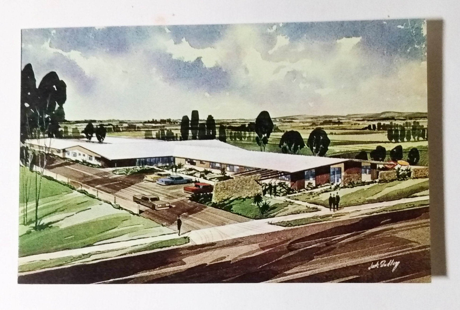 Country Club Convalescent Home Santa Ana California 1960's Postcard - TulipStuff