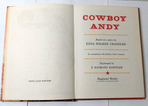 Cowboy Andy Edna Walker Chandler Beginner Books Hardcover 1959 - TulipStuff