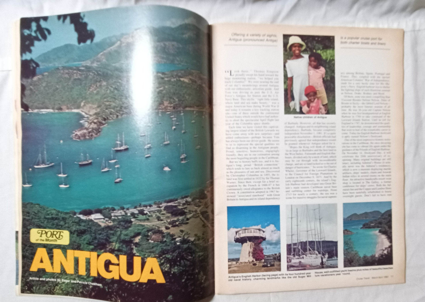 Cruise Travel Magazine April 1982 Rotterdam Oceanic QE2 Southward Sitmar TulipStuff