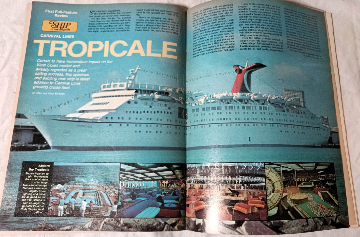 Cruise Travel Magazine October 1982 Tropicale Sitmar Nordic Prince - TulipStuff