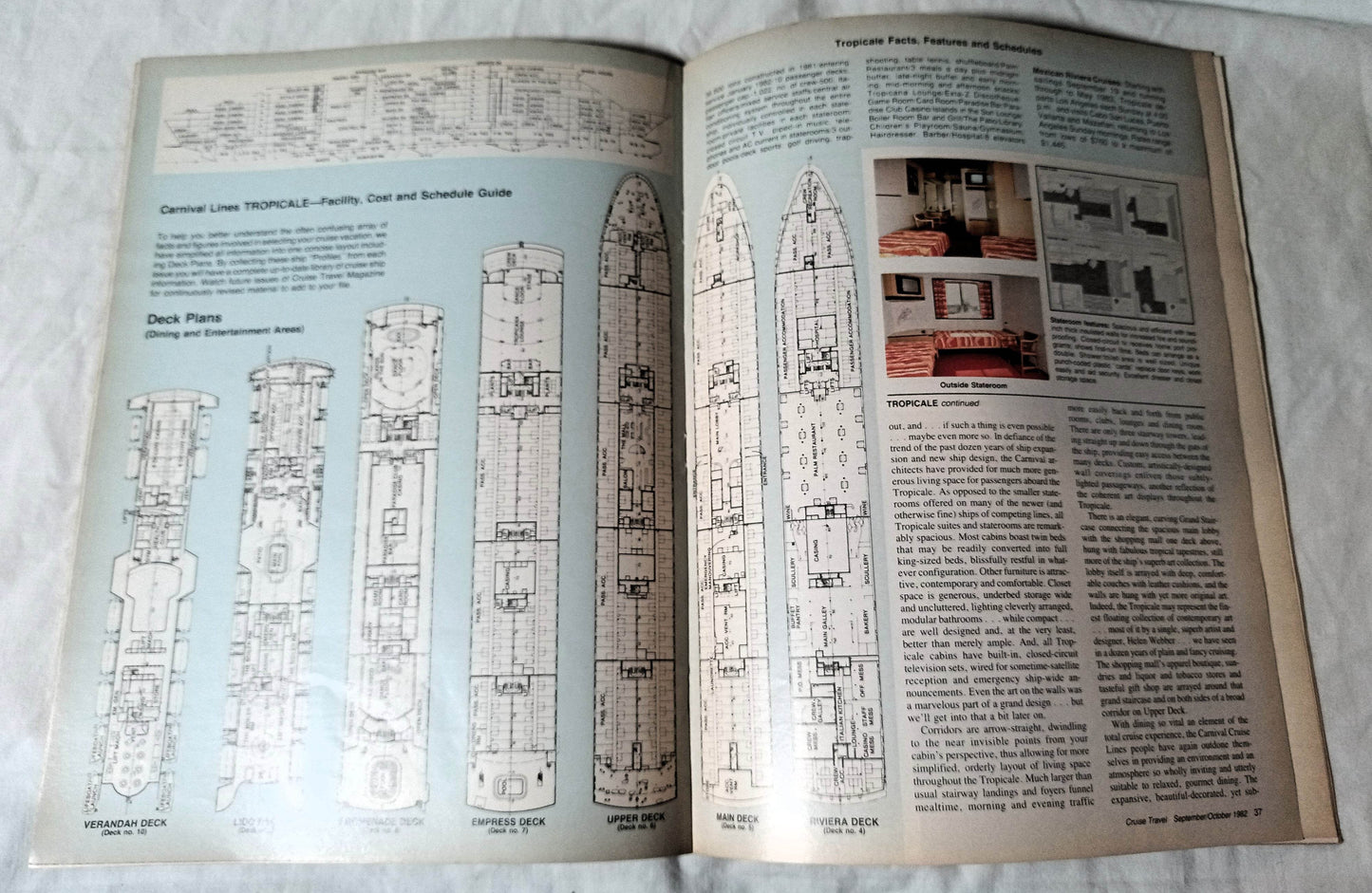 Cruise Travel Magazine October 1982 Tropicale Sitmar Nordic Prince - TulipStuff