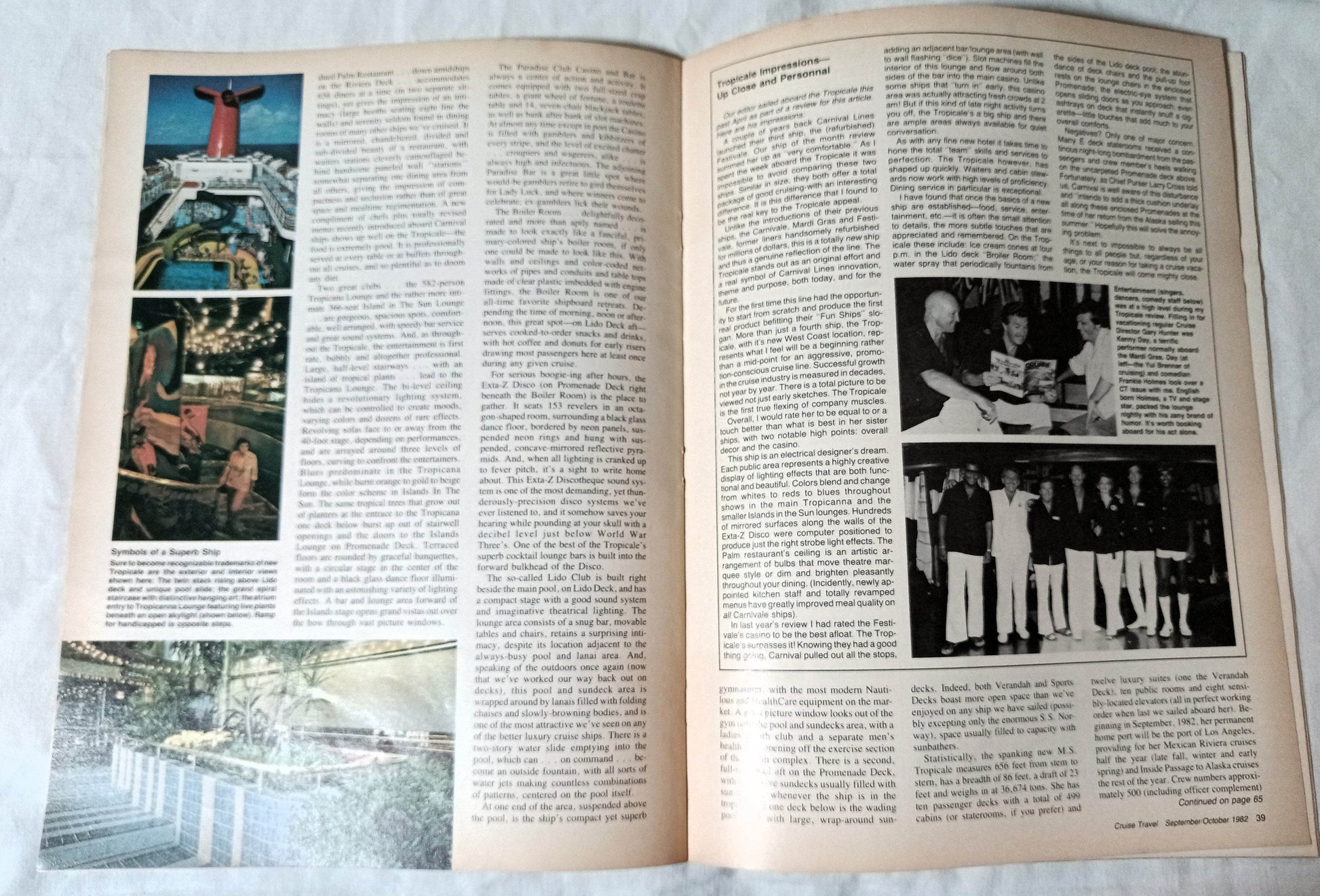 Cruise Travel Magazine October 1982 Tropicale Sitmar Nordic Prince - TulipStuff