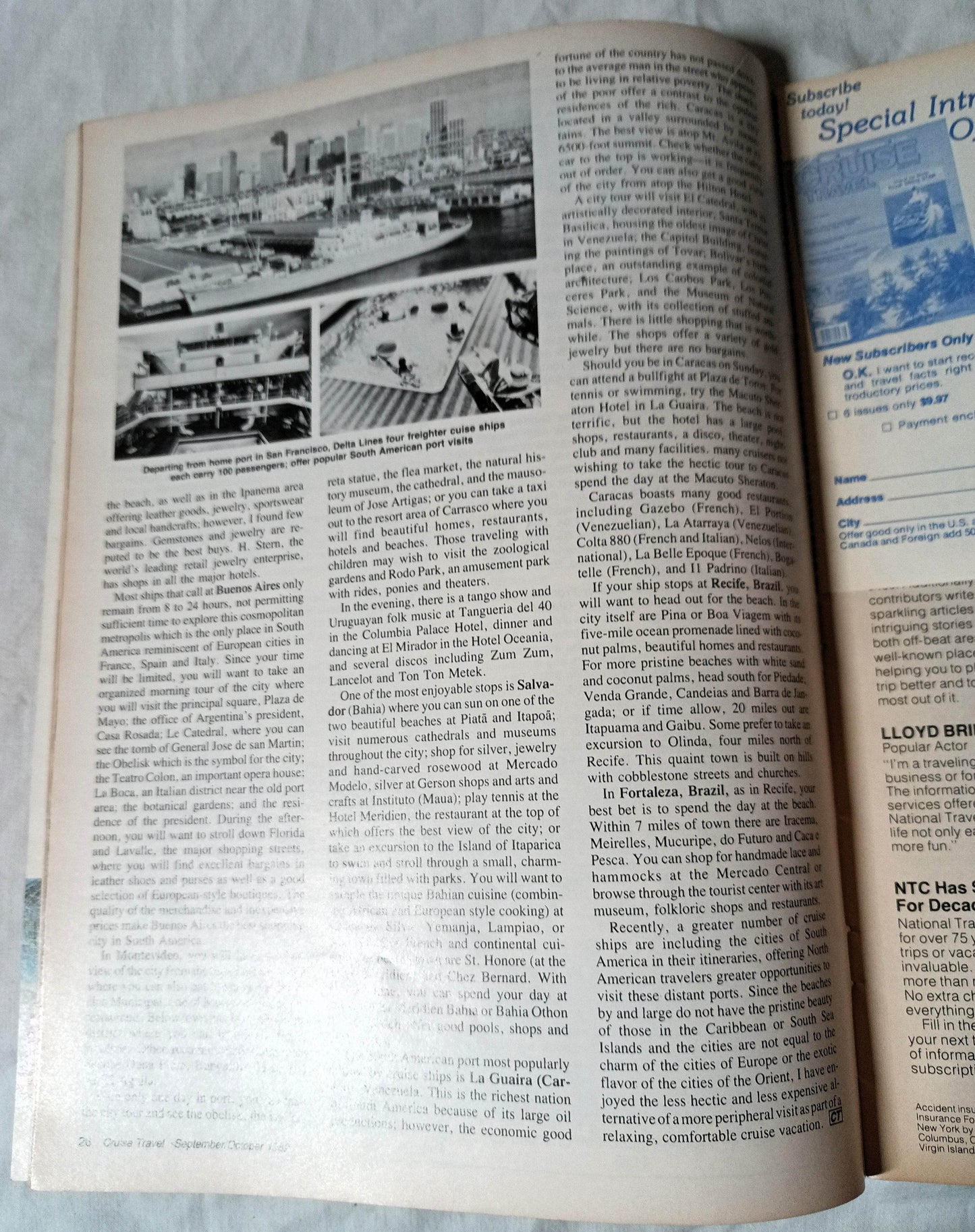 Cruise Travel Magazine October 1982 Tropicale Sitmar Nordic Prince - TulipStuff