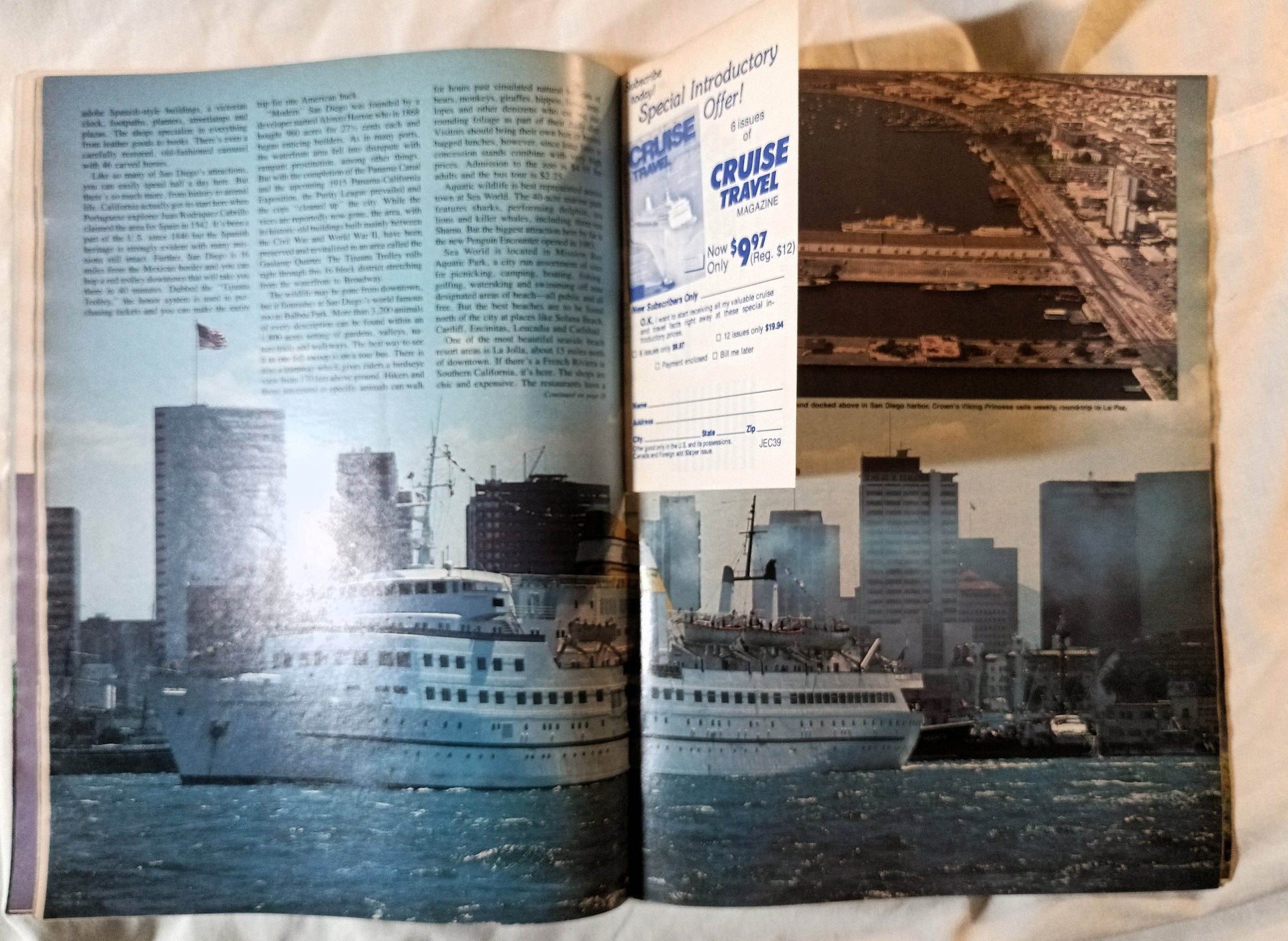 Cruise Travel Magazine April 1985 Royal Odyssey Ocean Princess - TulipStuff