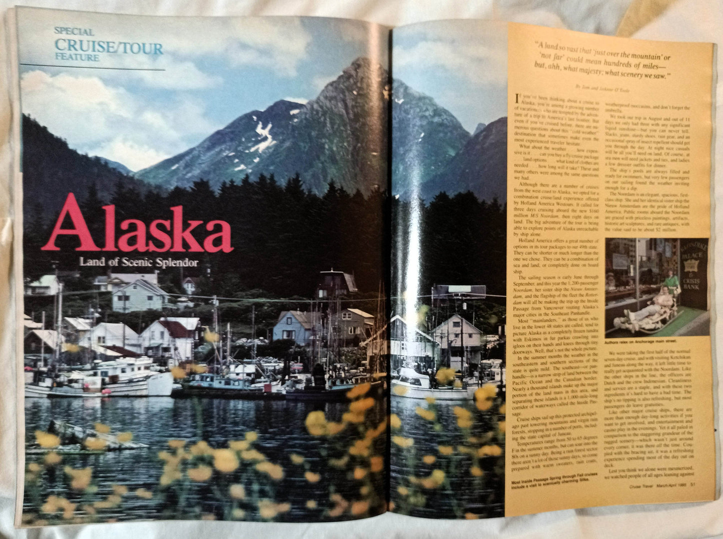 Cruise Travel Magazine April 1985 Royal Odyssey Ocean Princess - TulipStuff