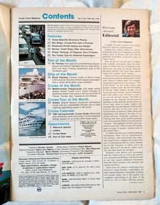 Cruise Travel Magazine April 1985 Royal Odyssey Ocean Princess - TulipStuff