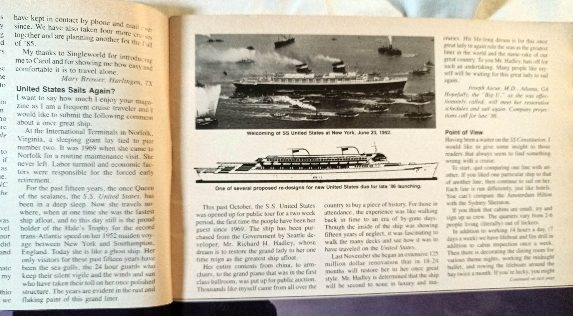 Cruise Travel Magazine April 1985 Royal Odyssey Ocean Princess - TulipStuff