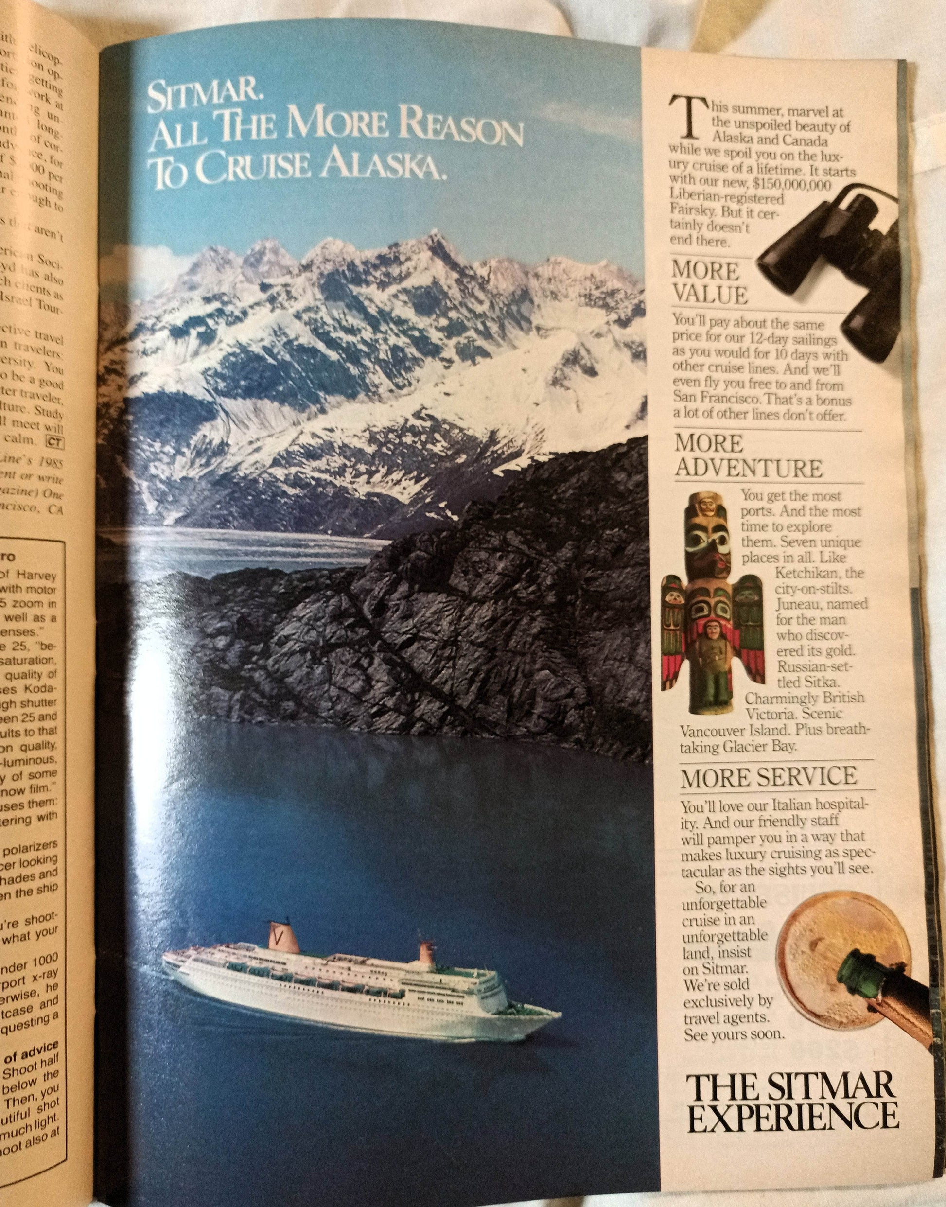 Cruise Travel Magazine April 1985 Royal Odyssey Ocean Princess - TulipStuff