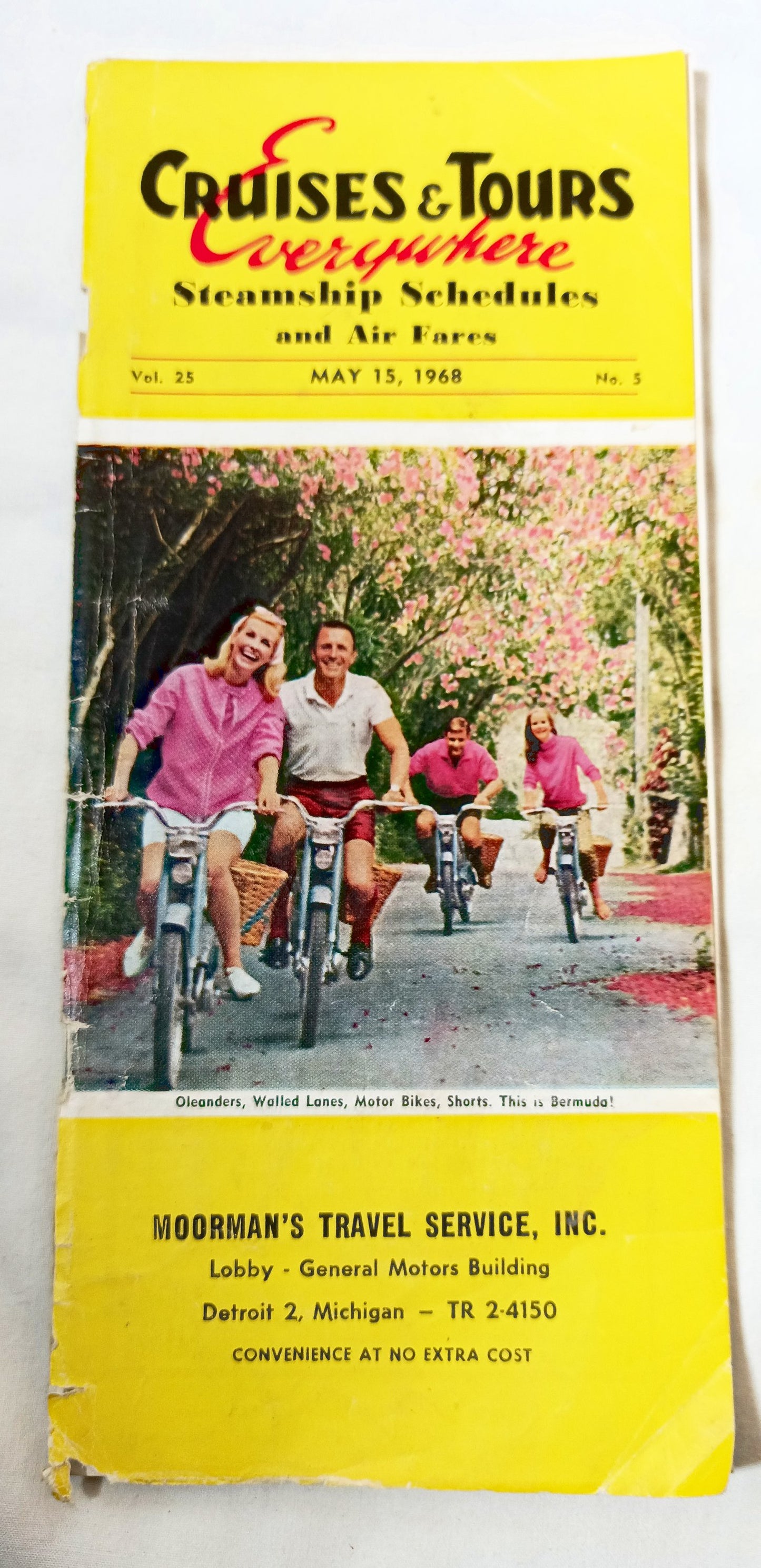 Cruises and Tours Everywhere Steamship Schedules Air Fares May 15 1968 - TulipStuff