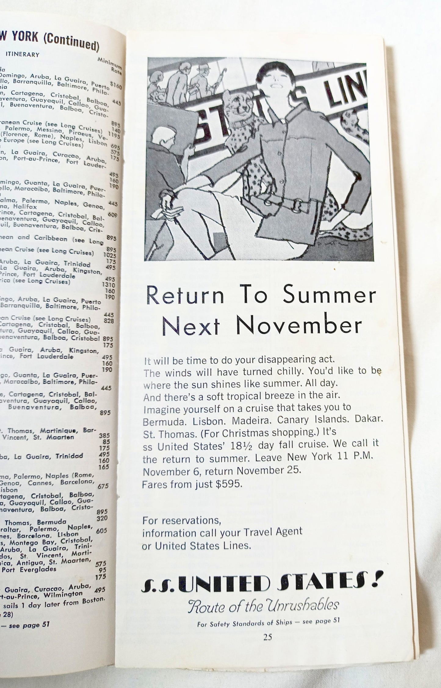 Cruises and Tours Everywhere Steamship Schedules Air Fares May 15 1968 - TulipStuff