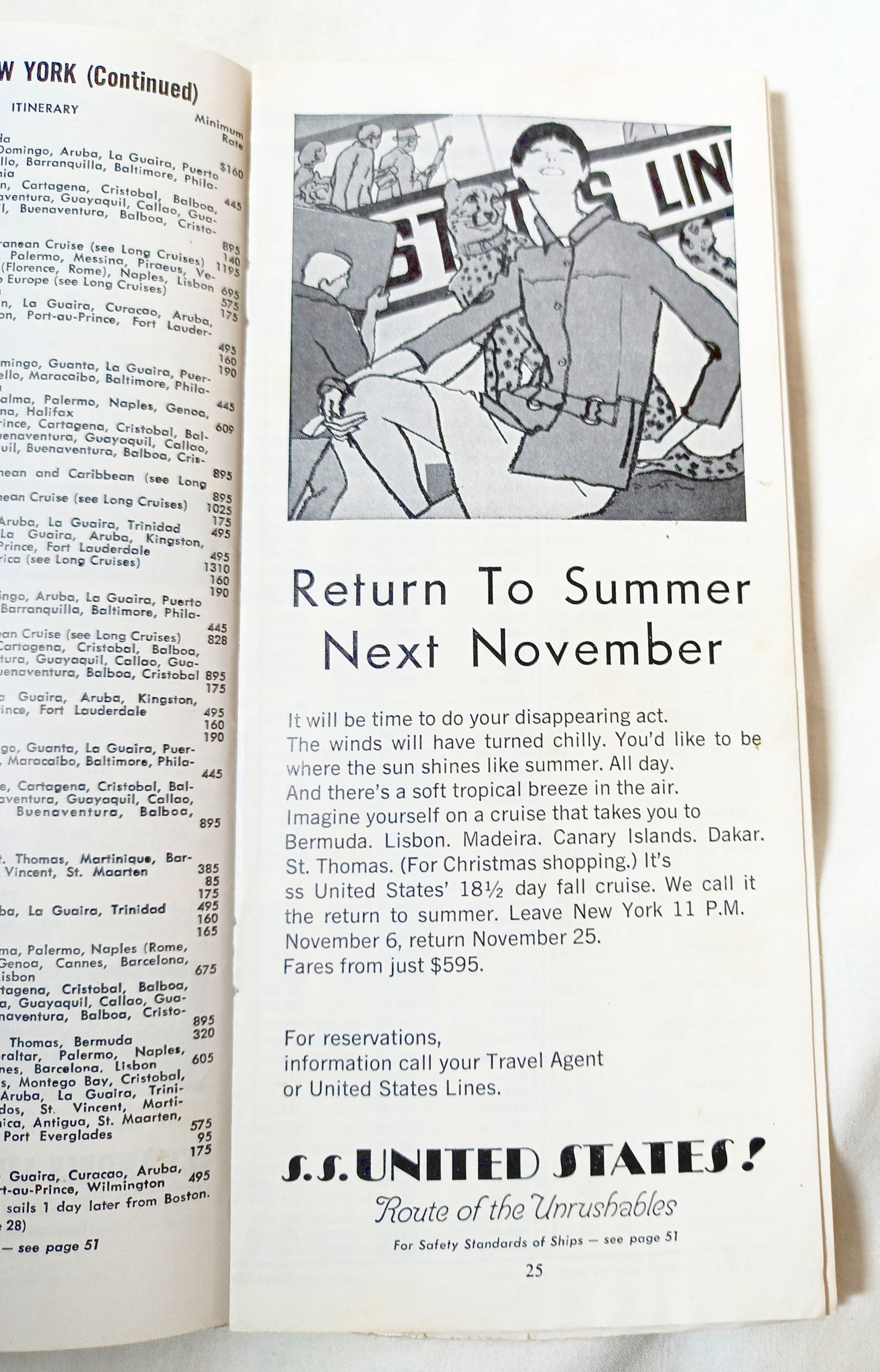 Cruises and Tours Everywhere Steamship Schedules Air Fares May 15 1968 - TulipStuff