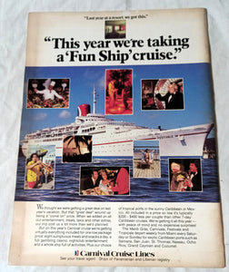 Cruise Travel Magazine June 1982 Stella Solaris Carla C Aquarius - TulipStuff