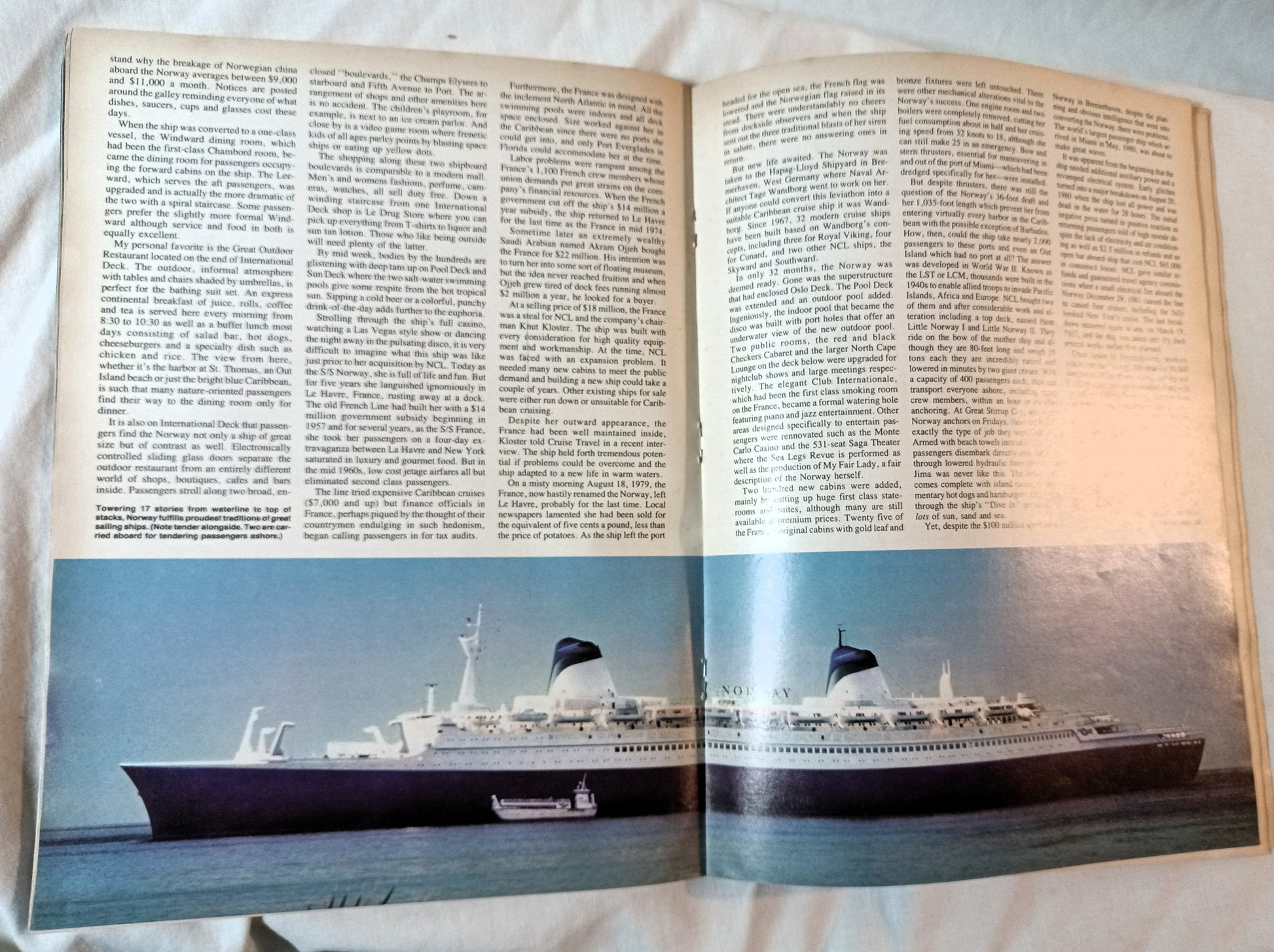 Cruise Travel Magazine February 1983 ss Norway Holland America - TulipStuff