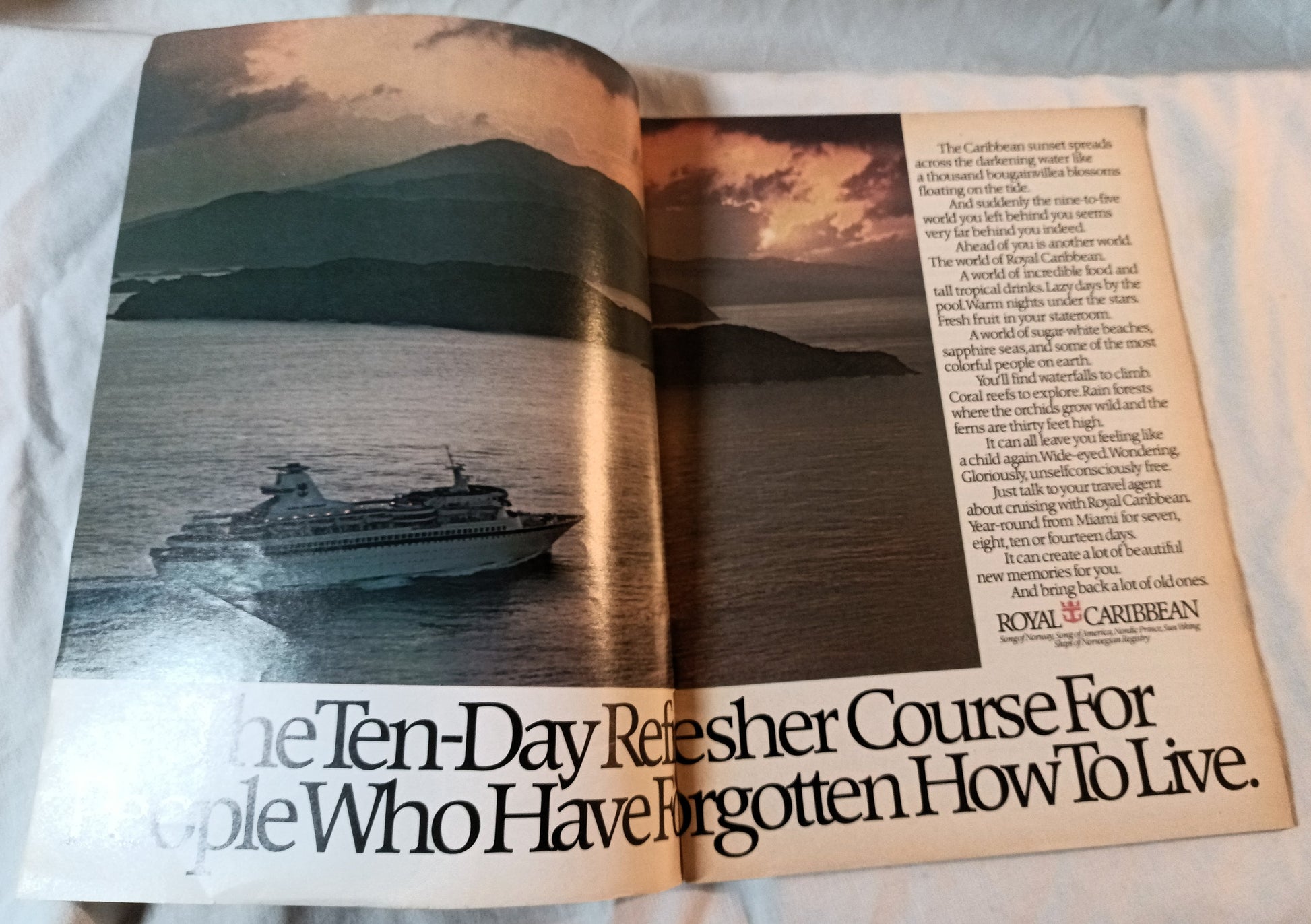 Cruise Travel Magazine February 1983 ss Norway Holland America - TulipStuff