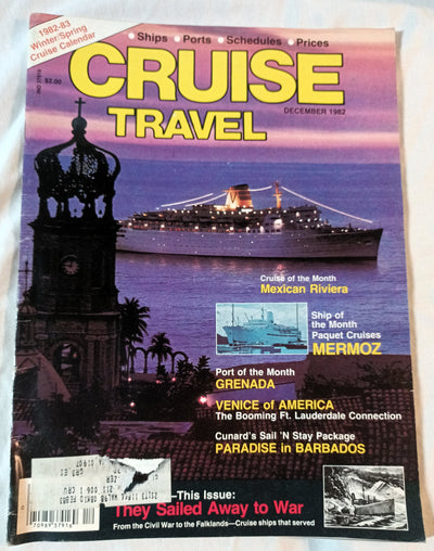 Cruise Travel Magazine December 1982 Mermoz Skyward Fairsea - TulipStuff